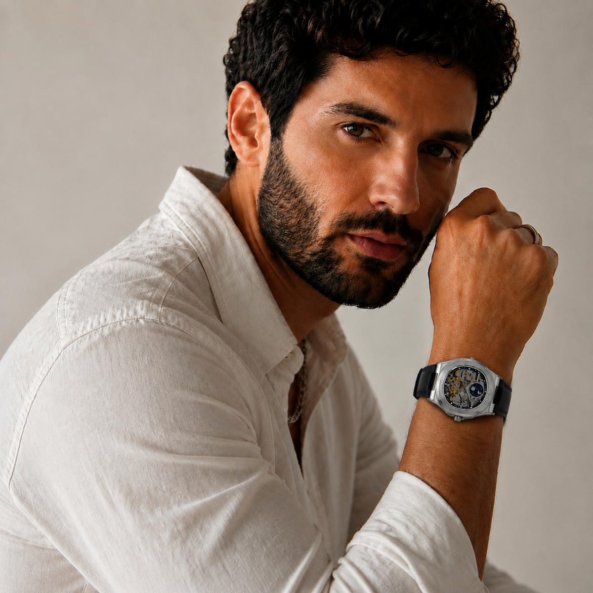 Velmont Eclipse Blue – Men's Automatic Blue Skeleton Watch with Sapphire Crystal